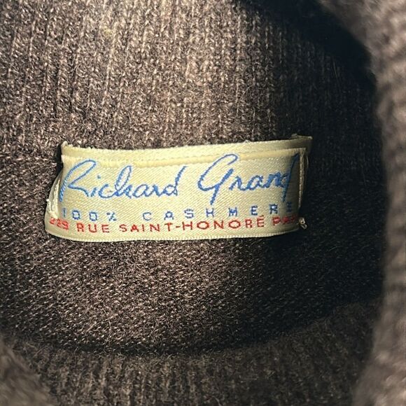 Richard Grand Cashmere Turtleneck Sweater Brown Men’s size L-XL - Picture 8 of 9